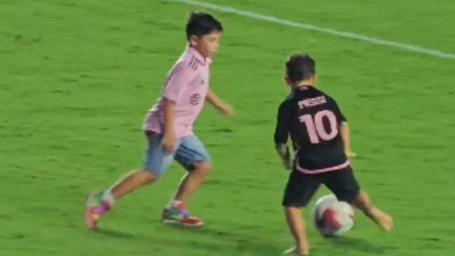 [Videos] Los hijos de Messi se divierten en grande en los partidos de su padre