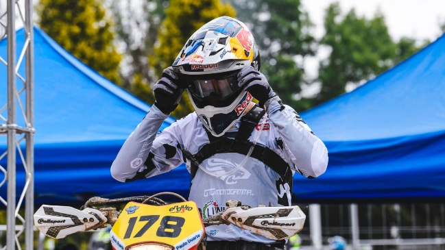 Benjamín Herrera logró su mejor posición en el Campeonato Italiano de Enduro