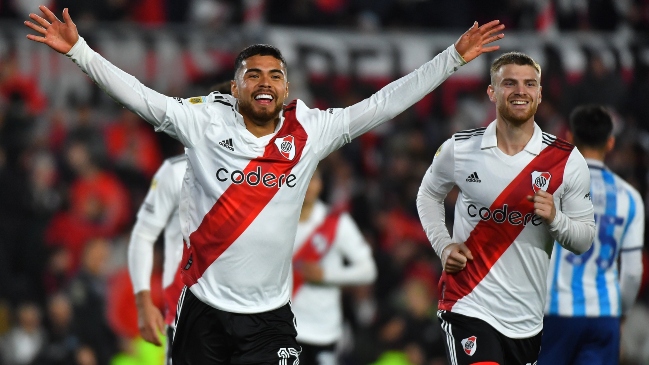 Paulo Díaz anotó un golazo de cabeza para River Plate en el clásico ante Racing