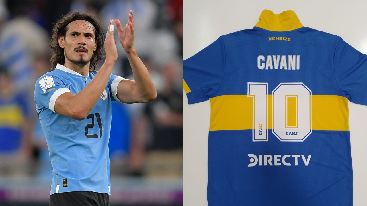 Edinson Cavani fue oficializado como refuerzo de Boca Juniors y jugará con la “10”