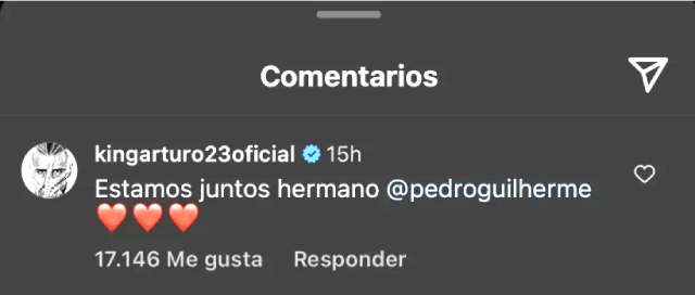 Arturo Vidal respaldó a Pedro tras agresión del PF de Flamengo: “Estamos juntos hermano”