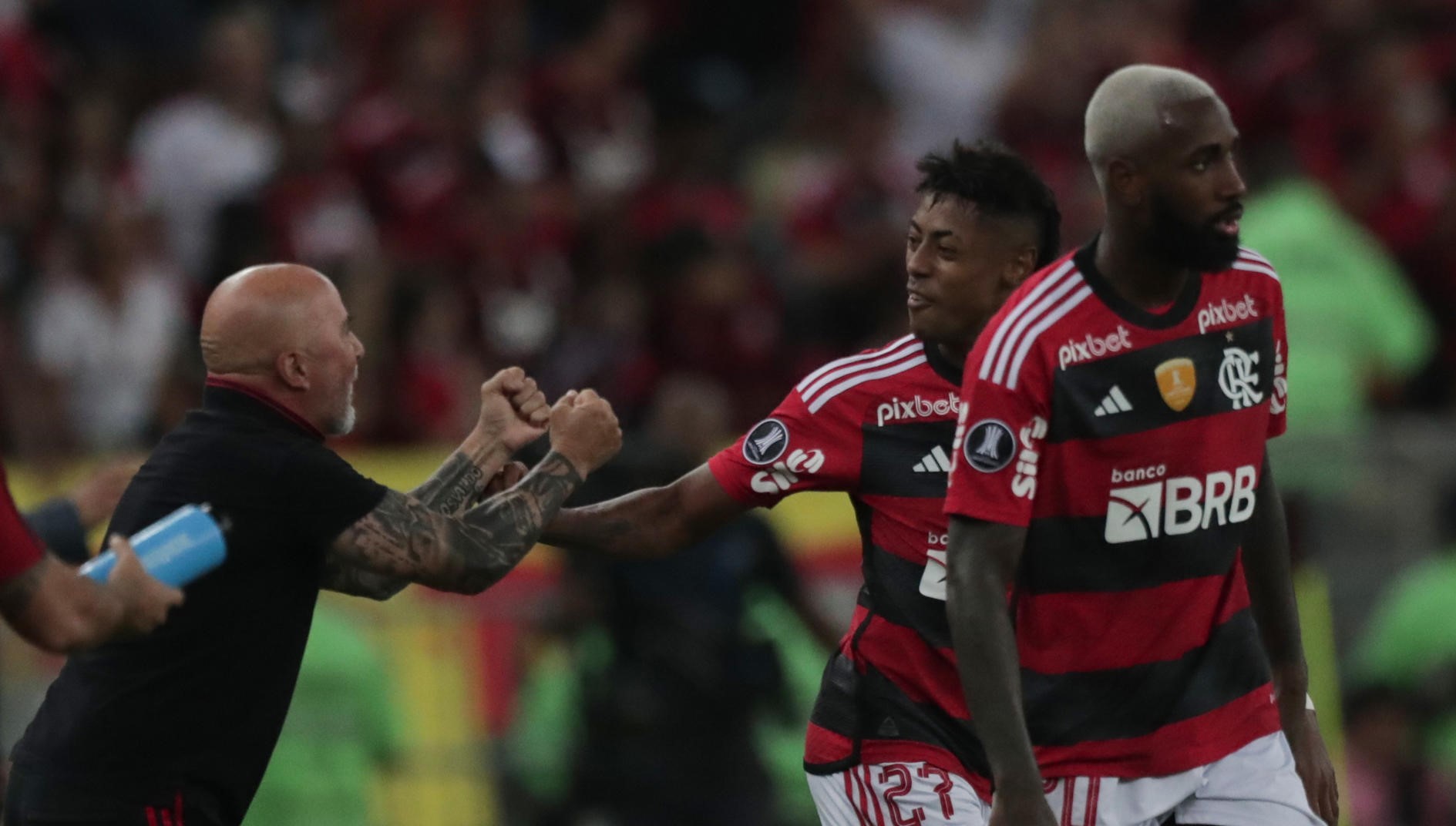 Flamengo superó con lo justo a Olimpia en la ida de octavos de la Copa Libertadores