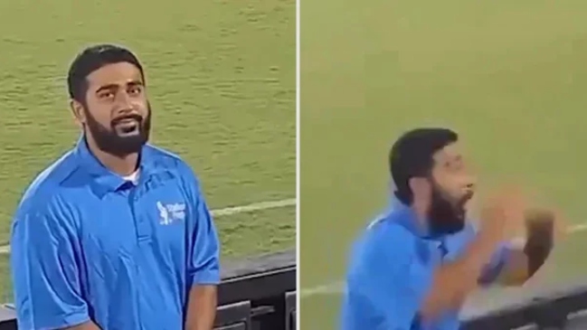 [Video] La divertida reacción de un guardia de seguridad tras gol de tiro libre de Messi