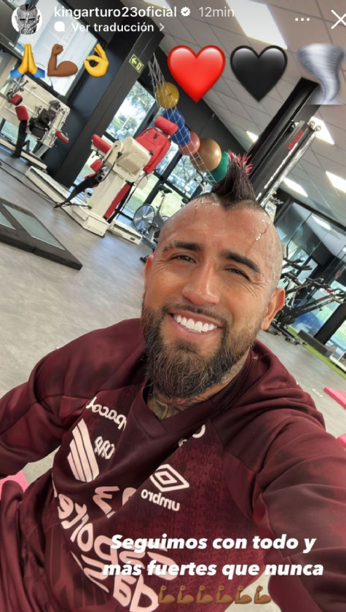 Arturo Vidal dejó atrás el fracaso en Copa Libertadores