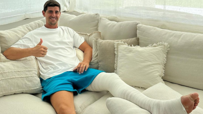 Courtois tras su grave lesión: “Nunca esperas pasar por algo como esto”