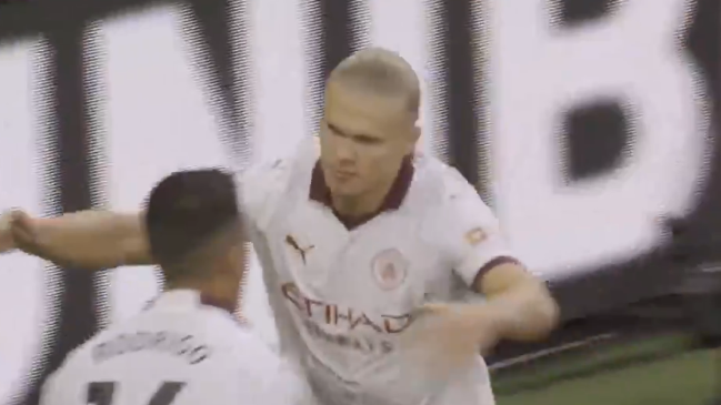 Erling Haaland anotó el primer gol de la Premier League 2023-2024
