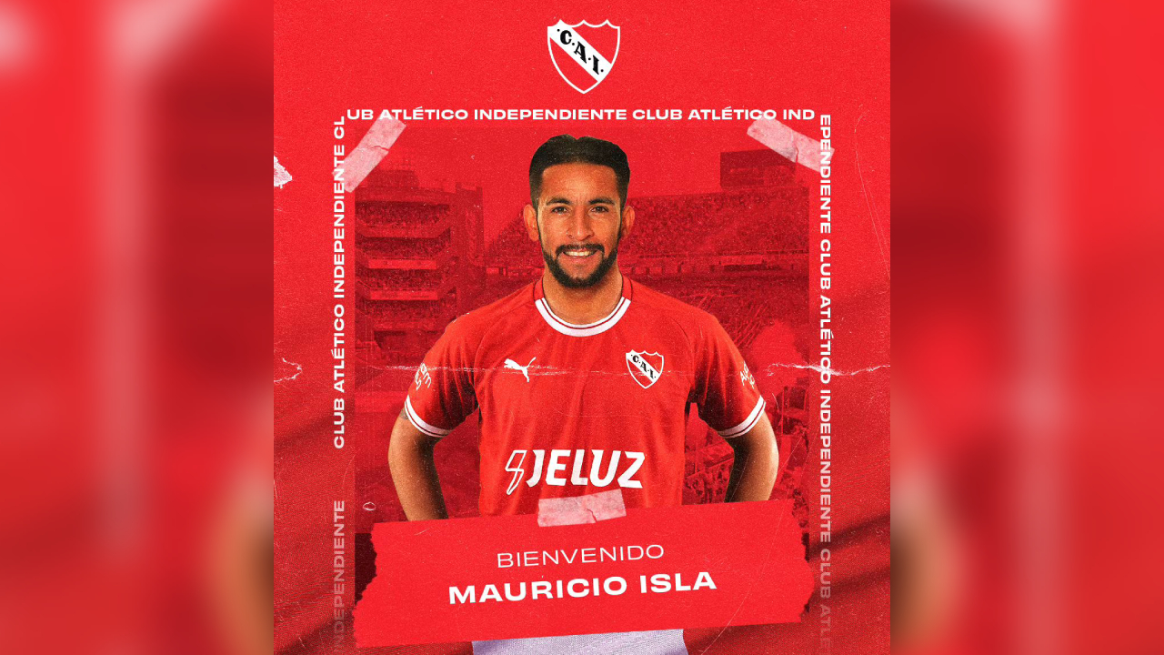 Independiente de Avellaneda oficializó el fichaje de Mauricio Isla