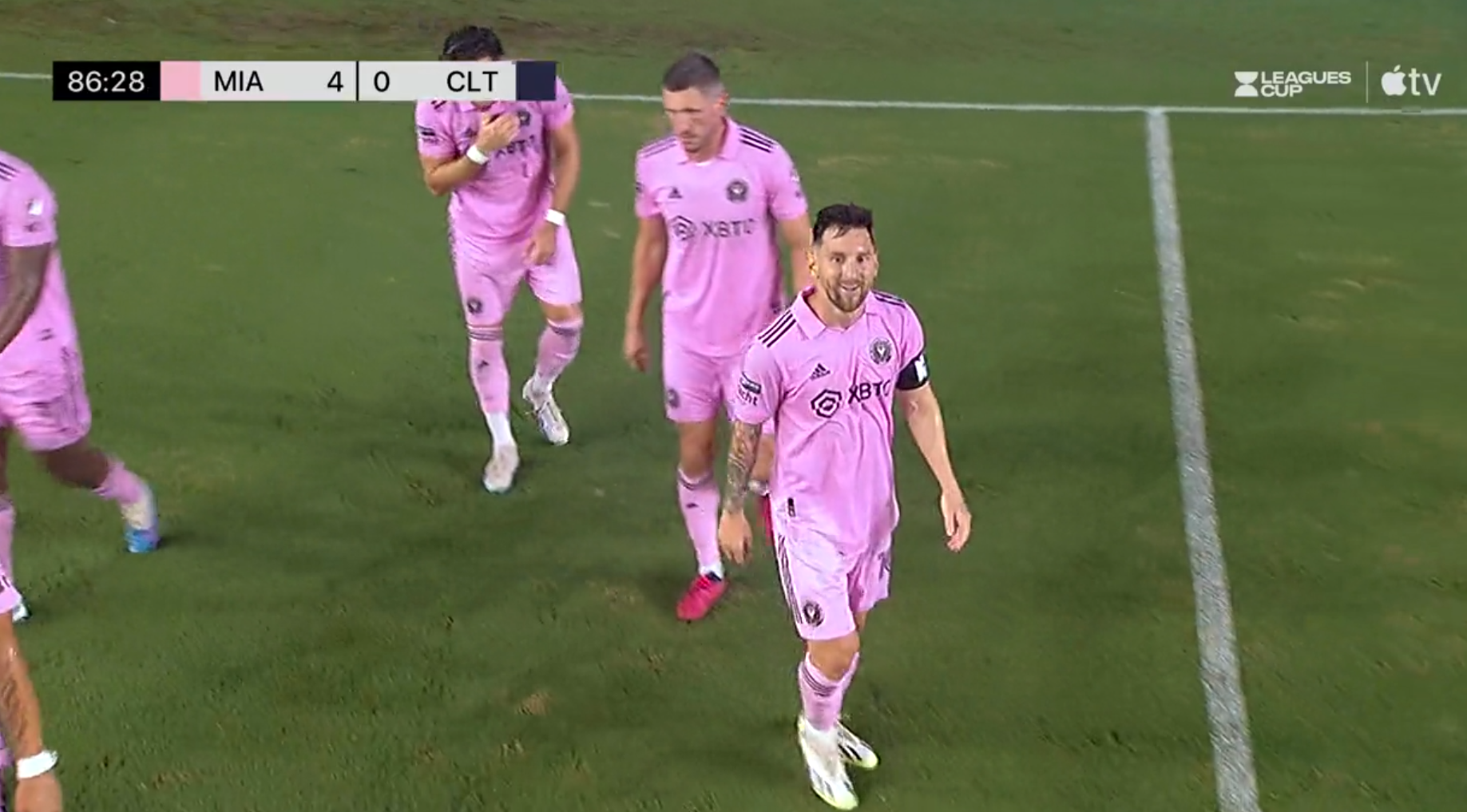 ¡En llamas! Lionel Messi anotó el cuarto gol de Inter Miami ante Charlotte en la Leagues Cup