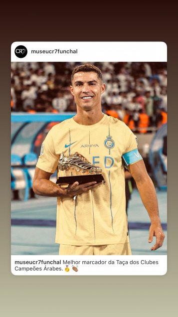 Cristiano Ronaldo celebró en familia el título de Al Nassr en el Campeonato de Clubes Arabes