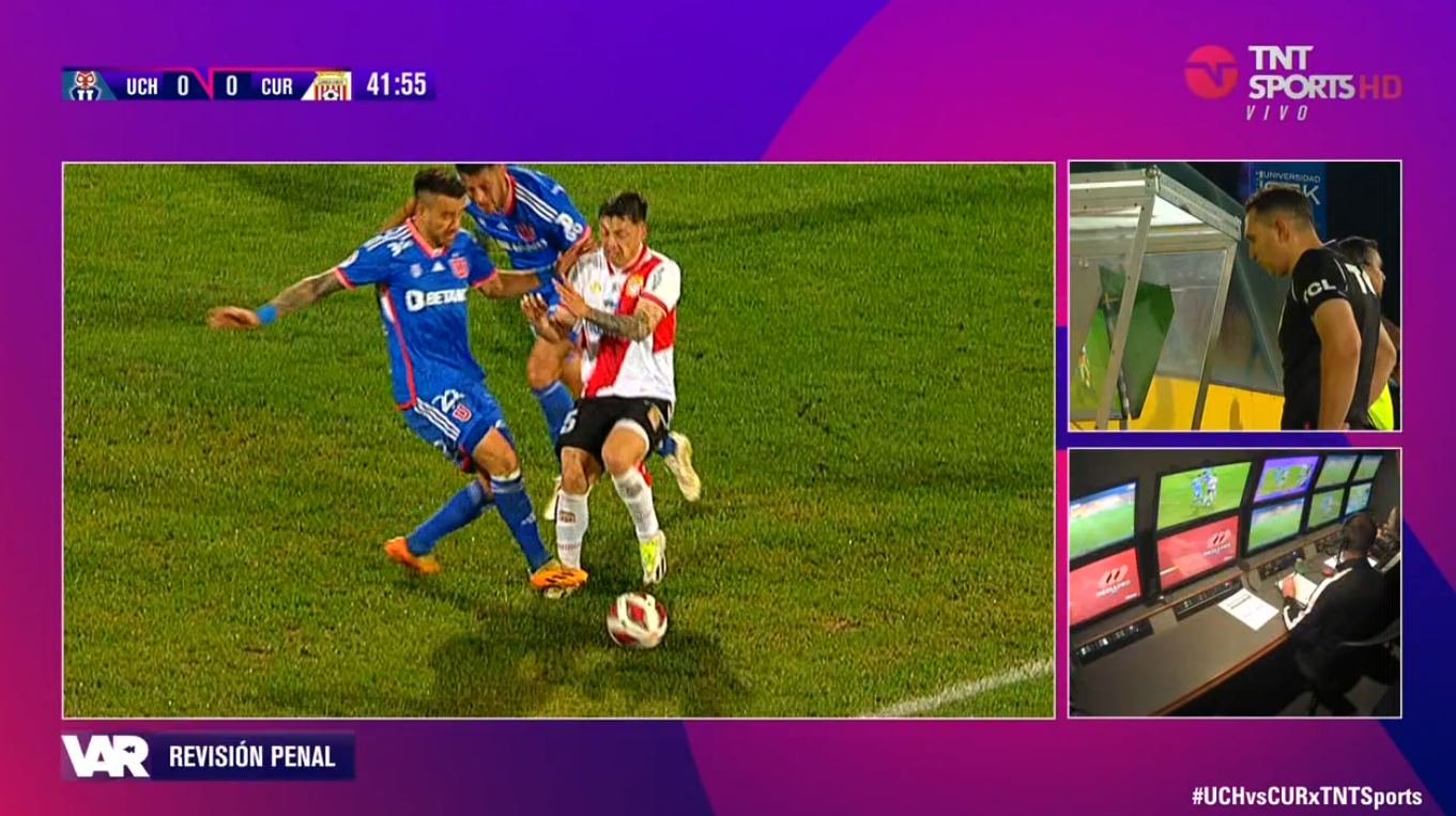 Revisado en el VAR: El pisotón de Zaldivia a Zavala en el penal para Curicó ante la U