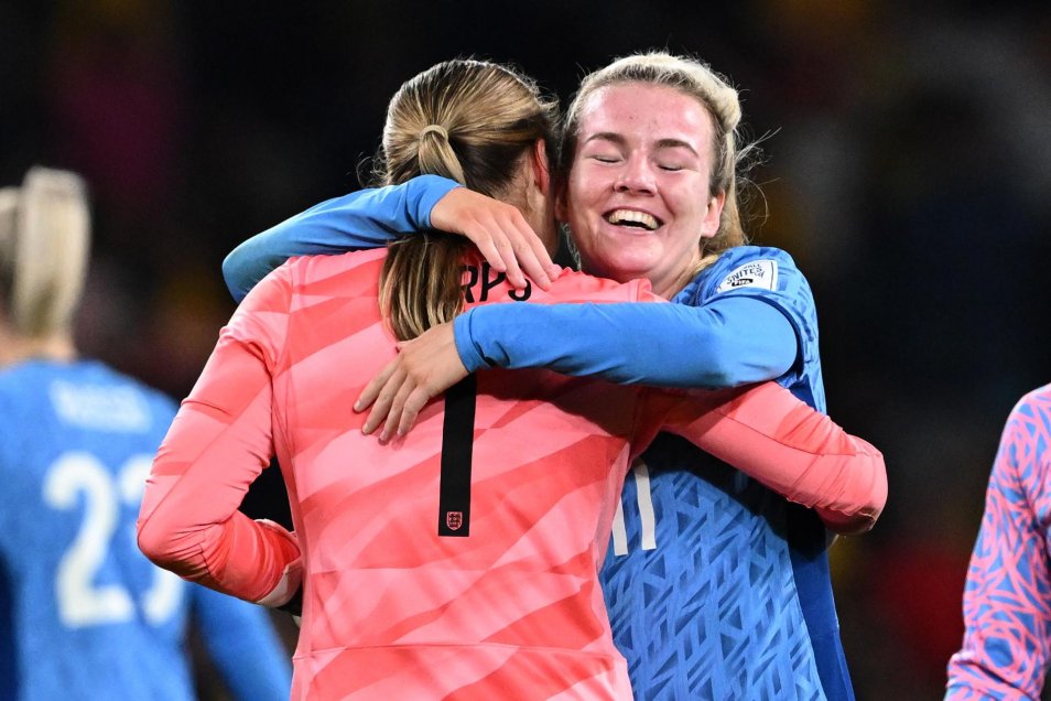 La celebración de Inglaterra tras concretar su paso a la final del Mundial Femenino