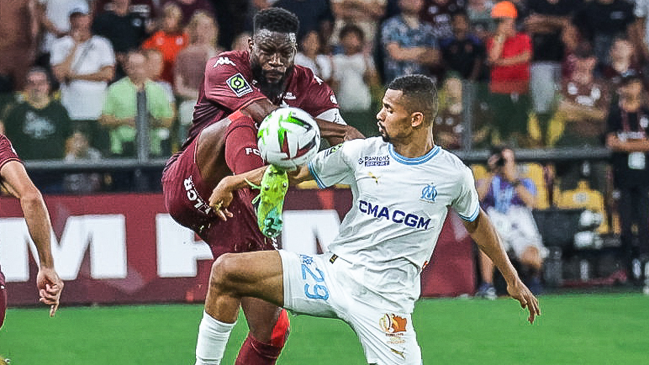 Olympique de Marsella obtuvo un reñido empate en su visita a FC Metz