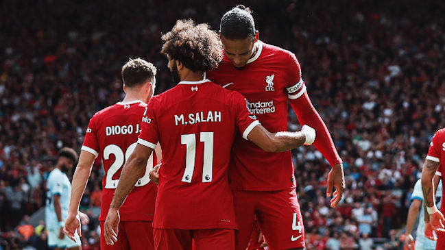 Liverpool remontó a Bournemouth en Anfield de la mano de Díaz, Salah y Jota