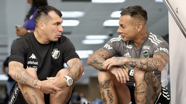Se juntaron dos bicampeones: El encuentro de Gary Medel y Eduardo Vargas en Brasil