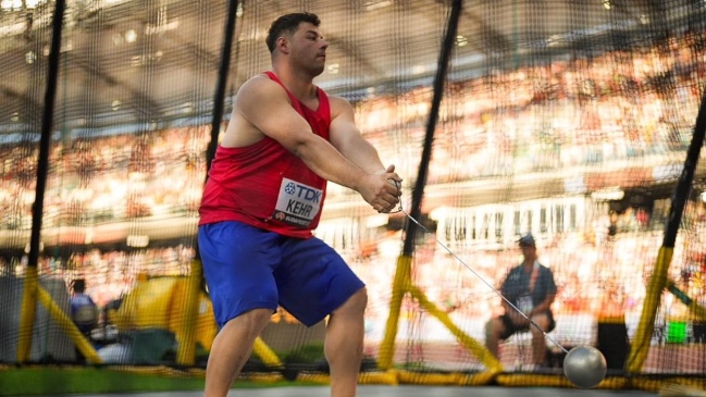 Gabriel Kehr terminó noveno en el lanzamiento del disco del Mundial de atletismo