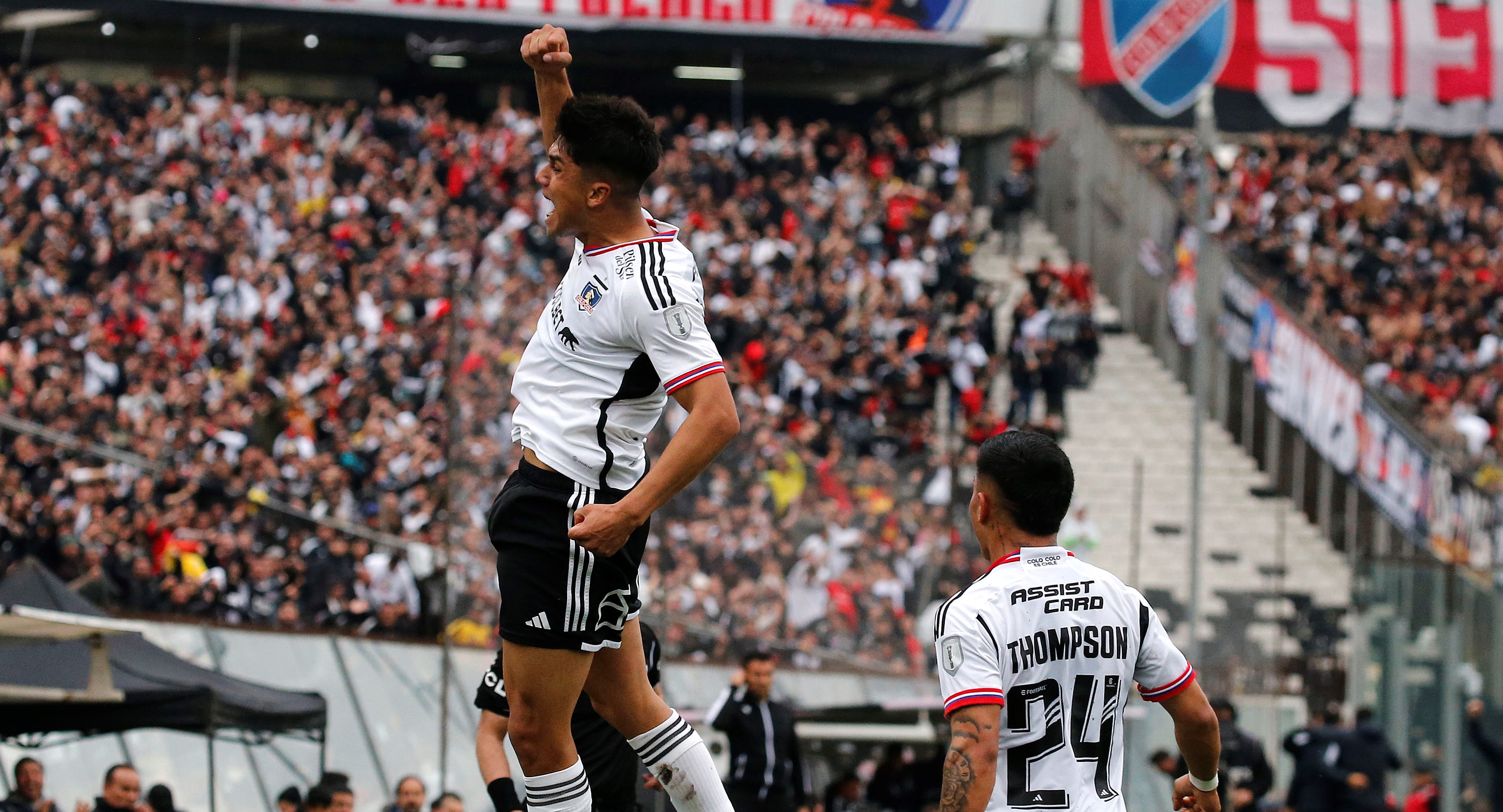 ¡Se desahogó! Damián Pizarro abrió la cuenta para Colo Colo ante la UC en la Copa Chile