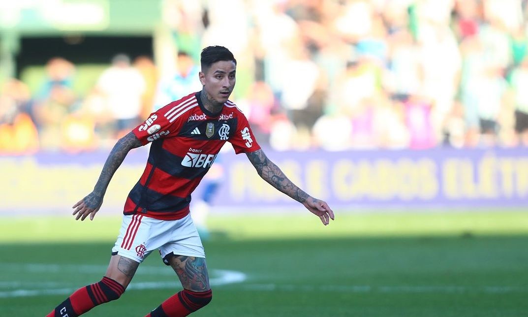 Pulgar ganó el duelo de chilenos a Kuscevic en triunfo de Flamengo sobre Coritiba