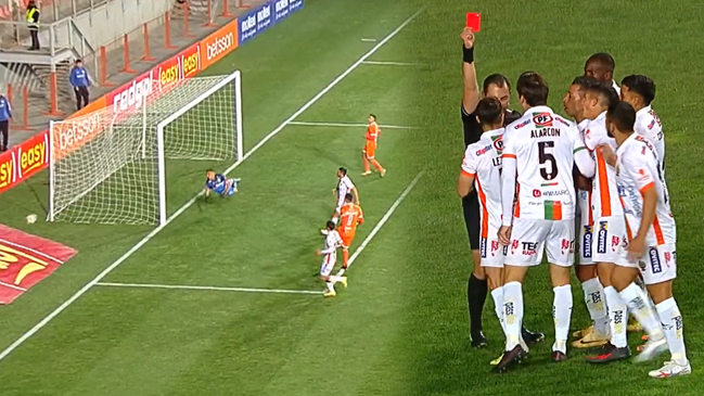 Cobresal terminó con Gastón Lezcano expulsado por reclamar supuesto “gol fantasma” de Cobreloa