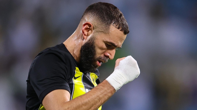 Benzema anotó su primer gol en la liga de Arabia Saudita en triunfo de Al Ittihad sobre Al Riyadh