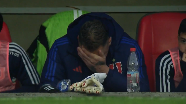 La reacción de Cristóbal Campos tras el gol de Buonanotte a Toselli