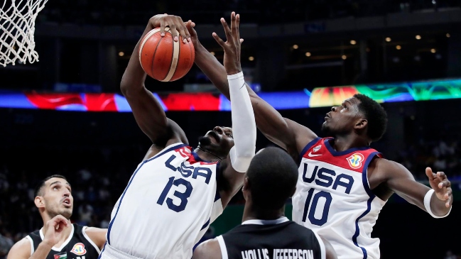 Estados Unidos barrió con Jordania y avanzó invicto en el Mundial