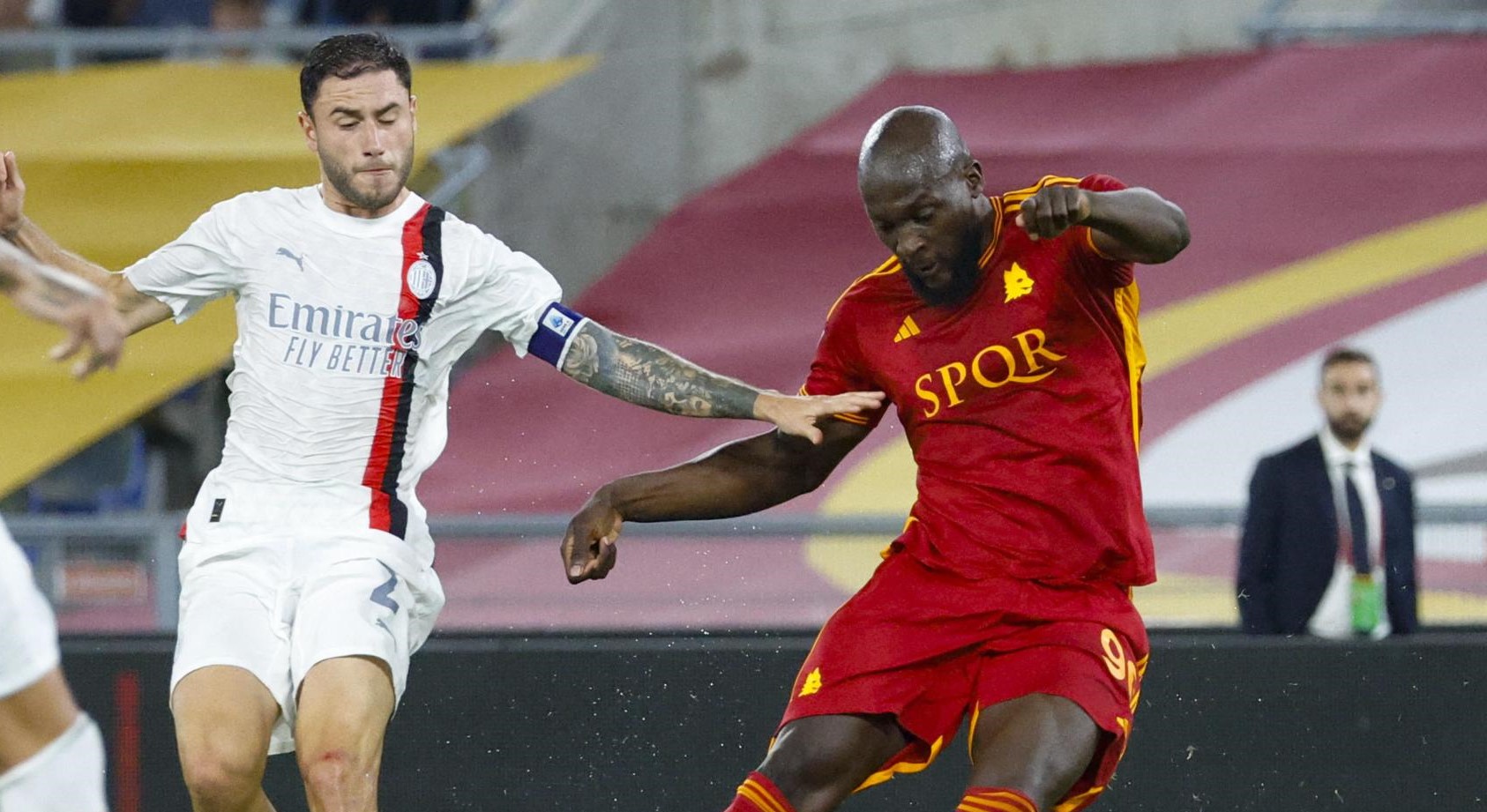 AC Milan amargó el debut de Lukaku en Roma con triunfo en el Olímpico