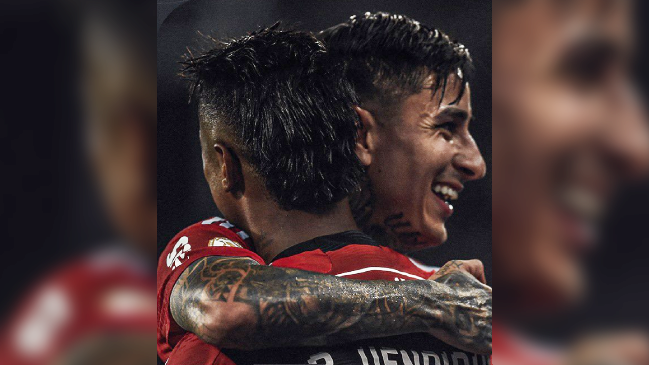 Erick Pulgar destacó en el triunfo de Flamengo sobre el puntero Botafogo