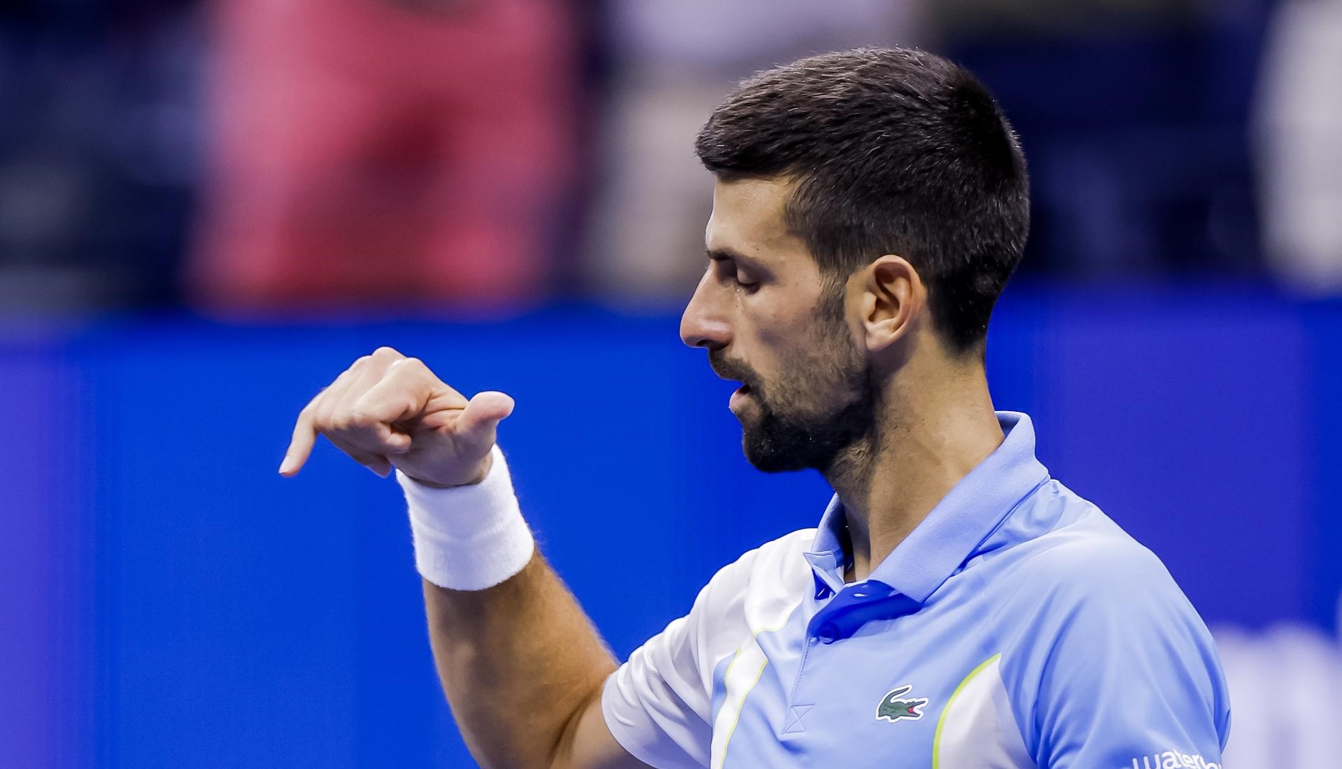 Un provocador Djokovic imitó celebración de Ben Shelton tras pasar a la final del US Open