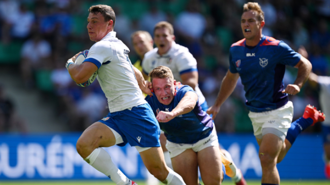 Italia arrancó el Mundial de Rugby con arrollador triunfo sobre Namibia