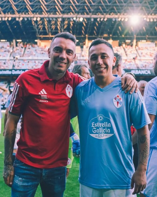 Celta de Vigo destacó gran encuentro entre Fabián Orellana e Iago Aspas