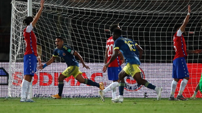 El último antecedente en casa: Falcao le robó la victoria a Chile en la agonía