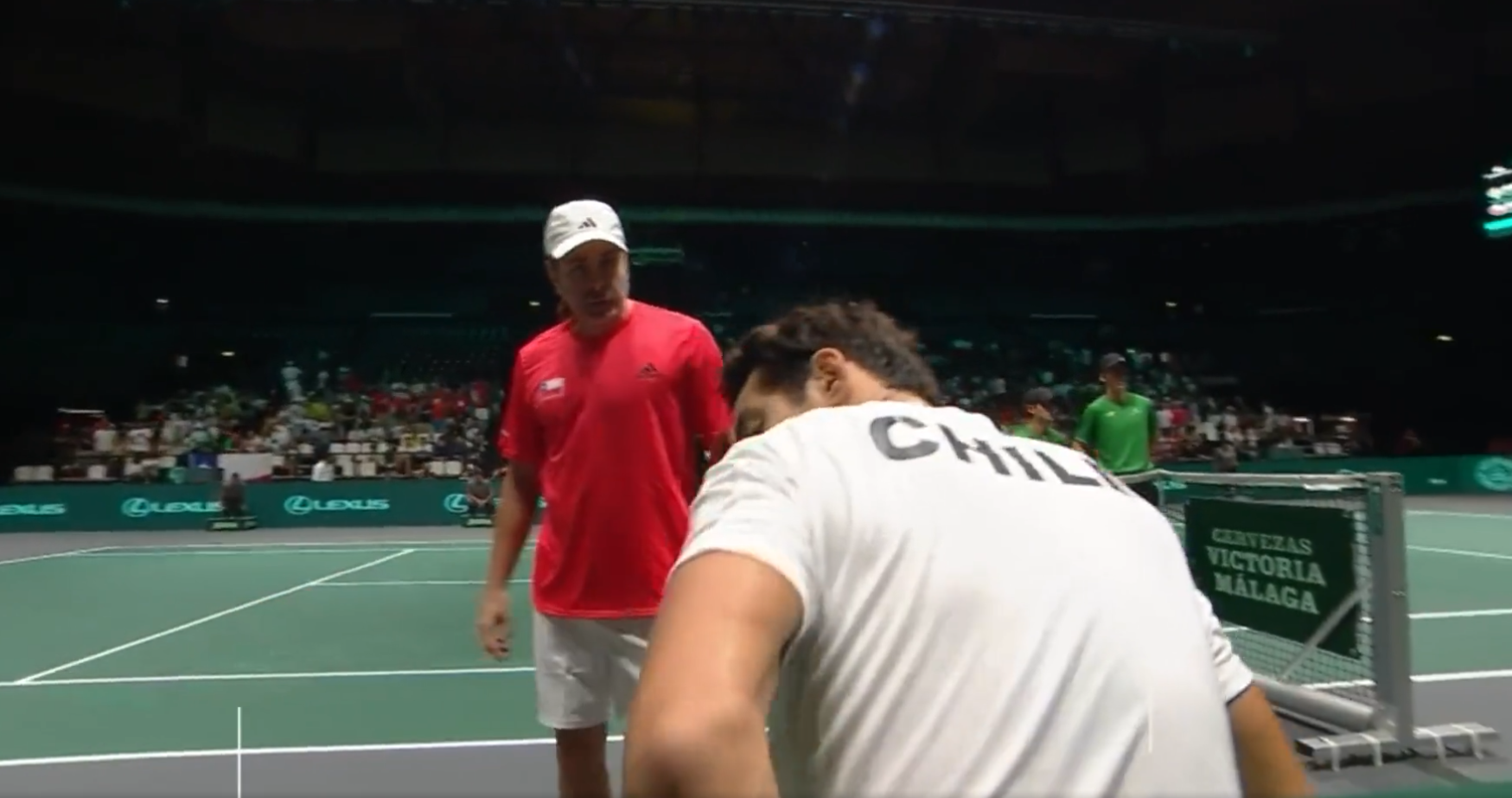 Massú acaparó miradas con arenga a Garin en el duelo con Leo Borg en Copa Davis