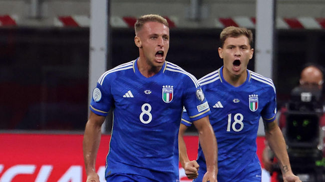 Italia tumbó a Ucrania en las Clasificatorias a la Euro con un doblete de Davide Frattesi