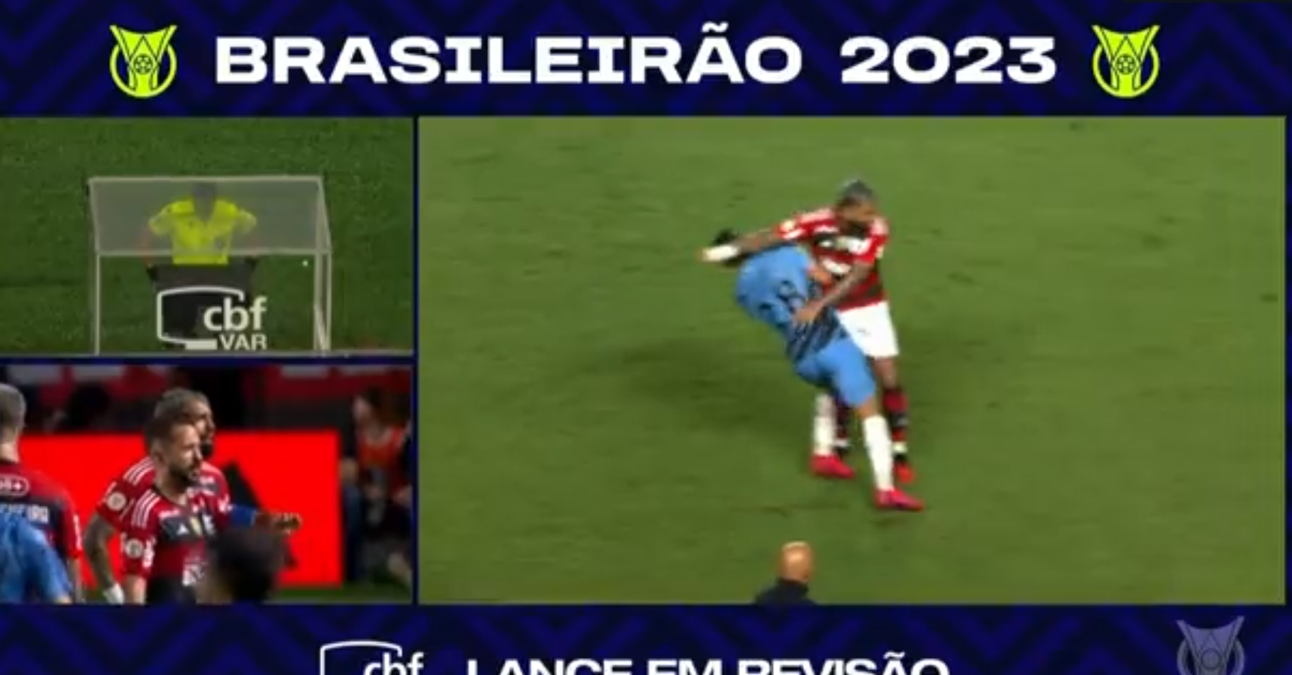Gabigol fue expulsado por un agresión en duelo de Flamengo y Paranaense