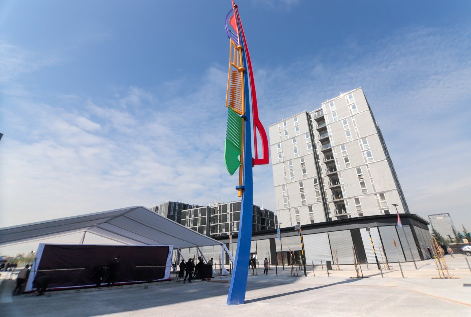 La inauguración de la Villa Panamericana Santiago 2023 en la comuna de Cerrillos