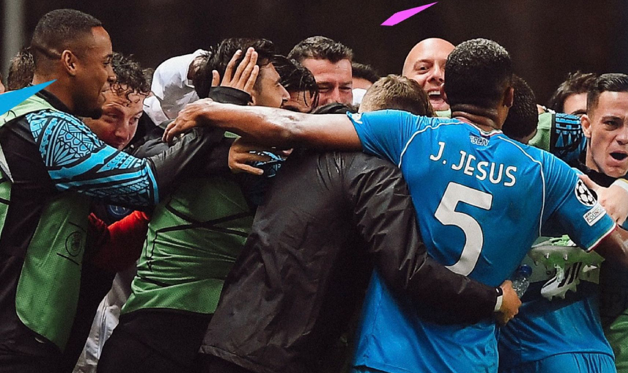 Un autogol en el final permitió la victoria de Napoli sobre Braga en la Champions