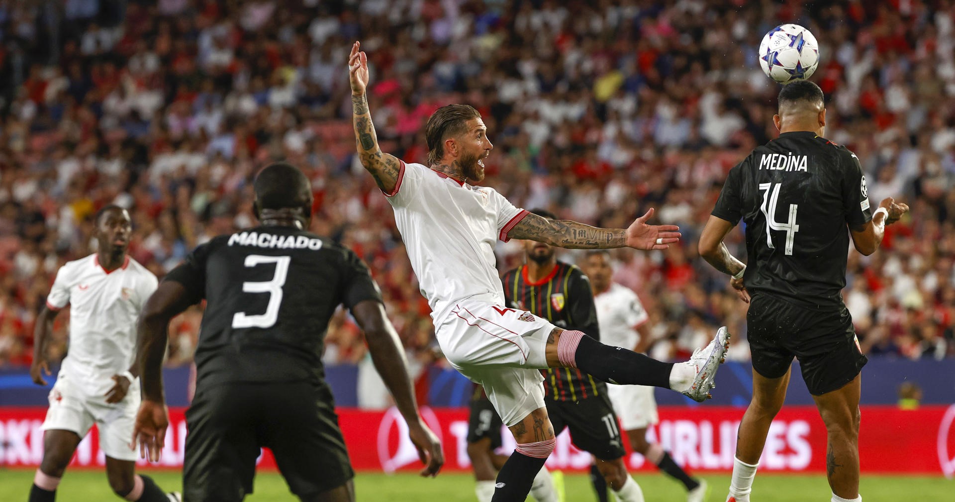 Sevilla desaprovechó la localía y cedió un empate ante Lens en la Champions