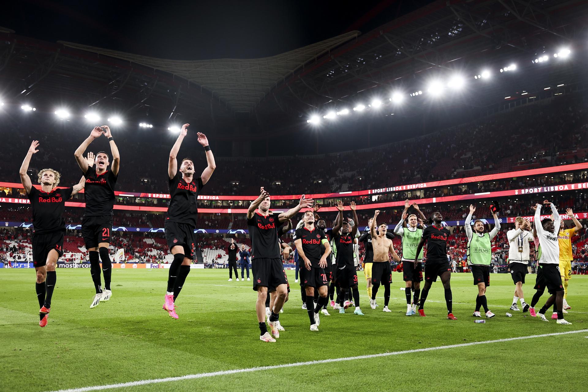 Champions: Salzburgo dio la sorpresa y venció a Benfica en Lisboa