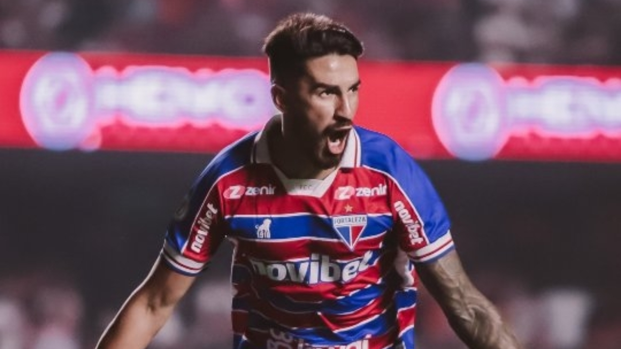 Juan Martín Lucero anotó en la victoria de Fortaleza sobre Sao Paulo