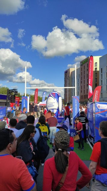 Mundial de rugby: El gran ambiente en Lille en la previa del Inglaterra Chile