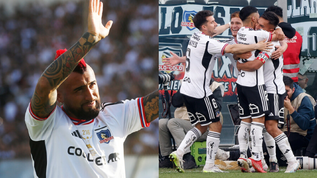 Arturo Vidal visitó el camarín de Colo Colo tras el 6-0 sobre Cobresal