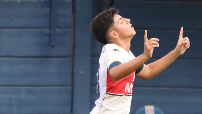 Benjamín Agüero, nieto de Maradona, anotó su primer gol en un torneo AFA