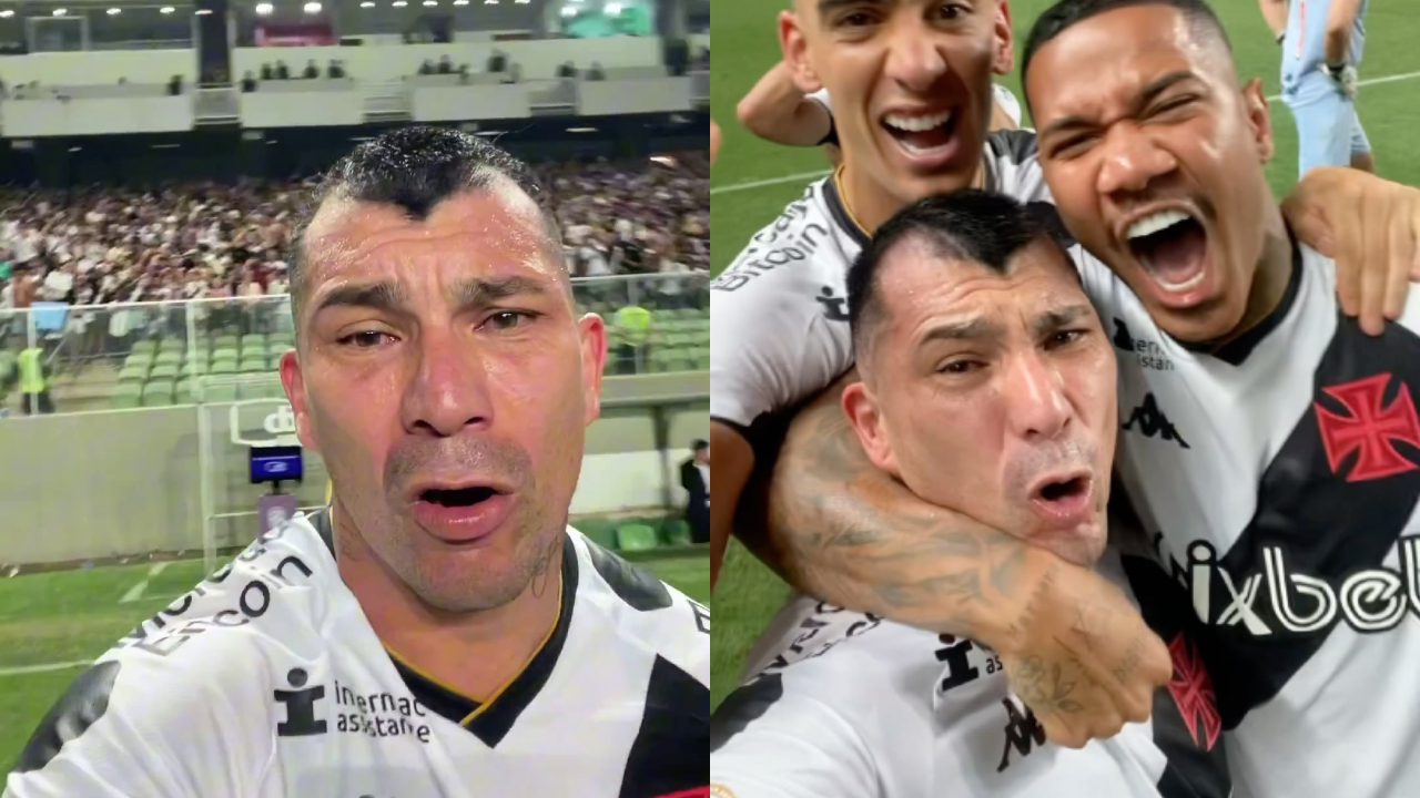 El eufórico festejo de Gary Medel tras salir con Vasco da Gama de la zona de descenso
