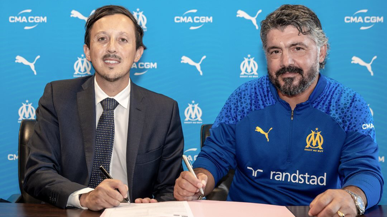 Gennaro Gattuso fue oficializado como nuevo técnico de Olympique de Marsella