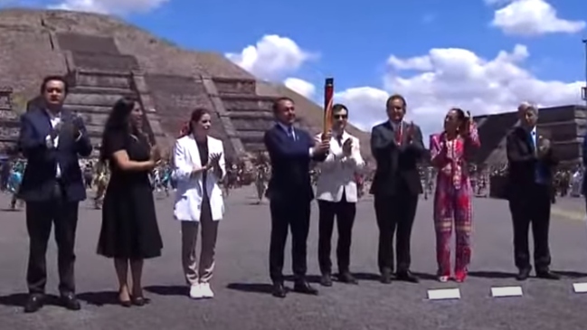 Santiago 2023: La llama Panamericana fue encendida en Teotihuacán y toma rumbo a Chile