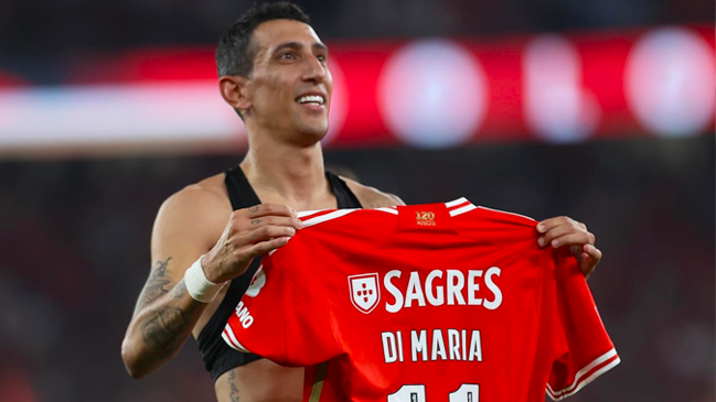 Ángel Di María se lució con un golazo para darle en triunfo a Benfica en el clásico ante Porto