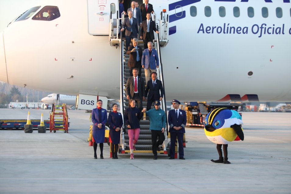 Así fue la llegada del la llama Panamericana a Chile de cara a Santiago 2023