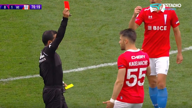 Gary Kagelmacher hizo tiempo en la UC y terminó expulsado ante Colo Colo