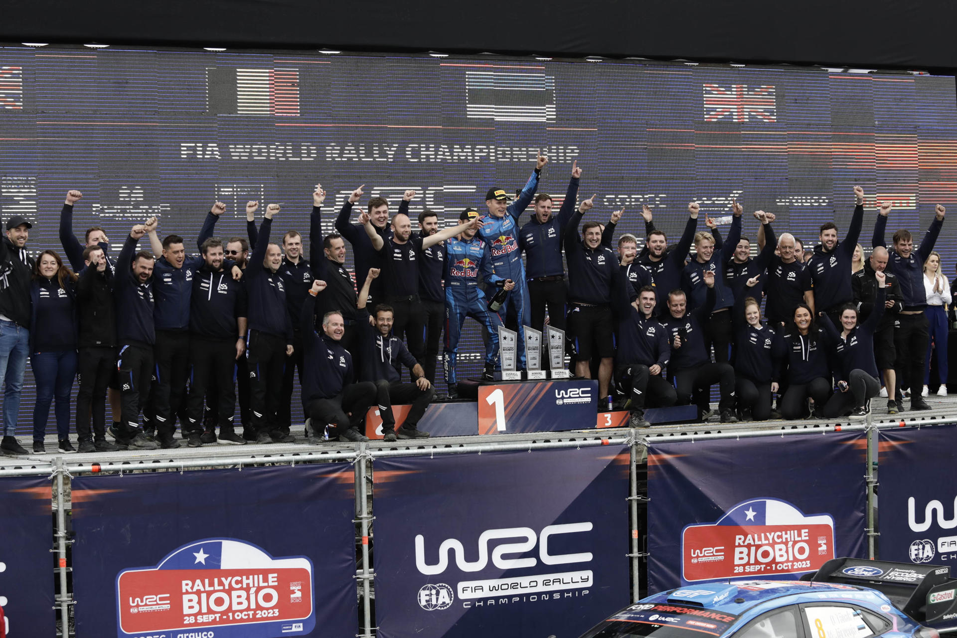 Ott Tanak ganó por segunda vez el Rally de Chile en el Biobío