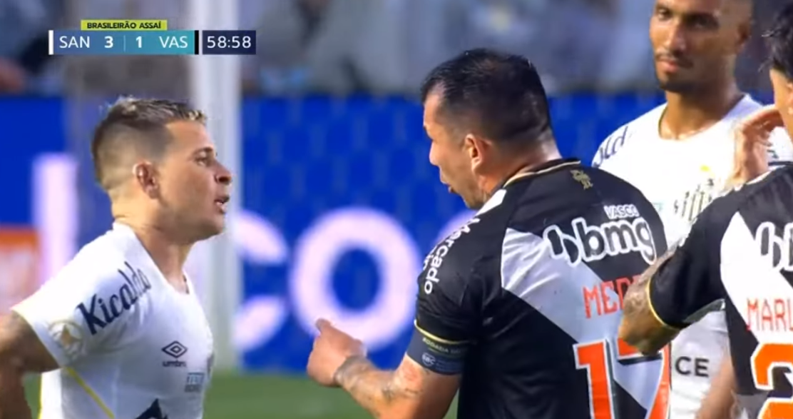 La provocación de Yeferson Soteldo que desató la a furia de Gary Medel y Vasco ante Santos